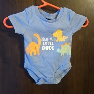 Baby Essentials Blue Dino-Mite Bodysuit